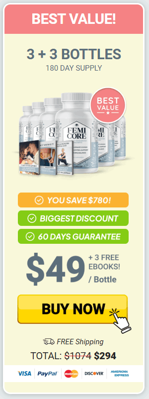 femicore 6 bottles price
